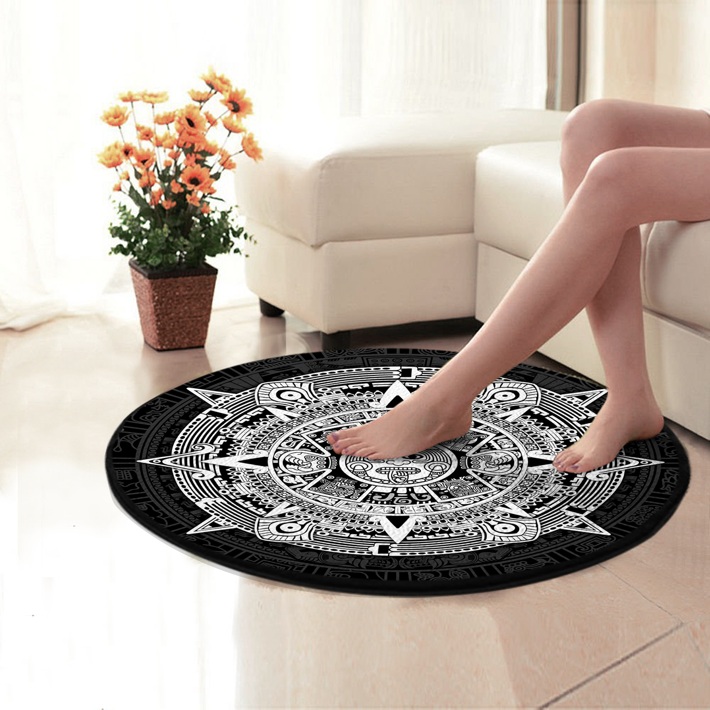 Aztec Circle Rug