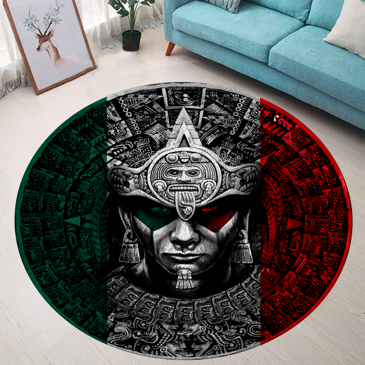 Aztec Circle Rug