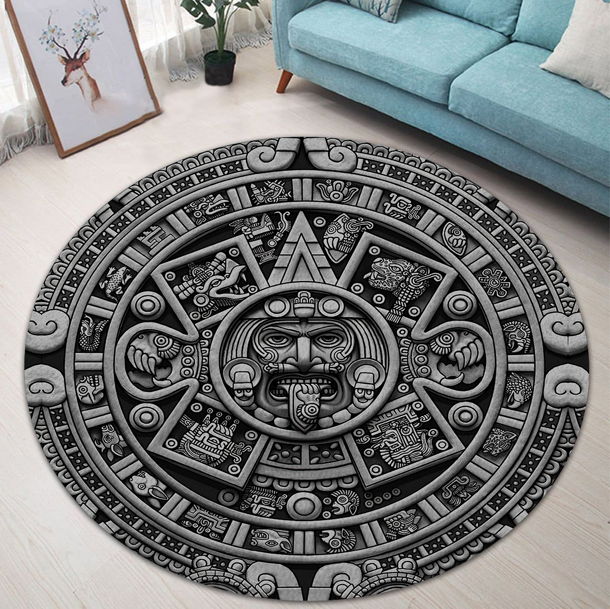Aztec Circle Rug