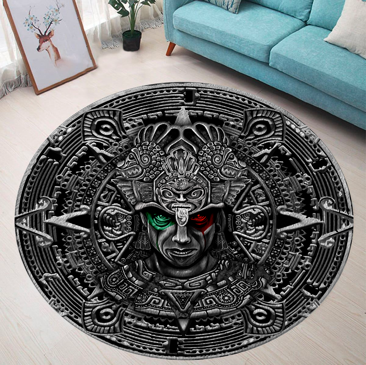 Aztec Circle Rug