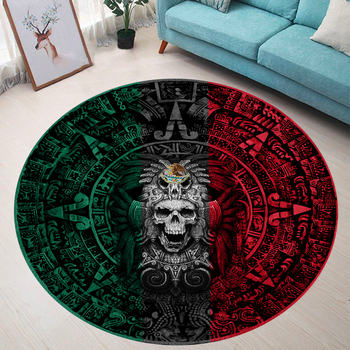 Aztec Circle Rug