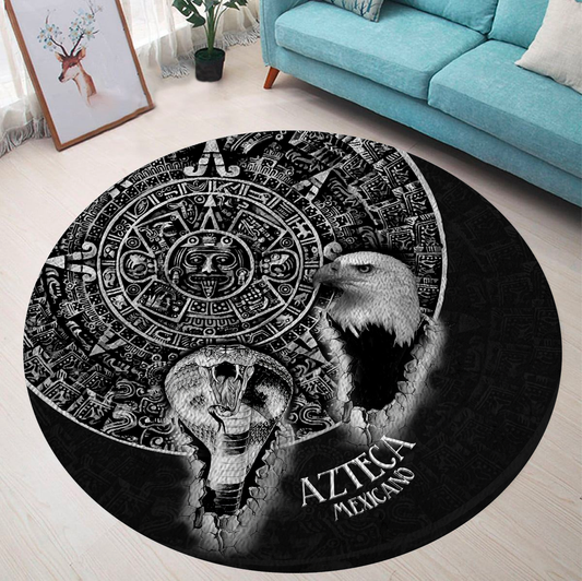 Aztec Mexico Circle Rug