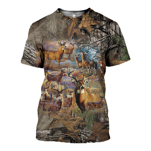 3D All Over Printed Deer camo Clothes - Amaze Style™-Apparel