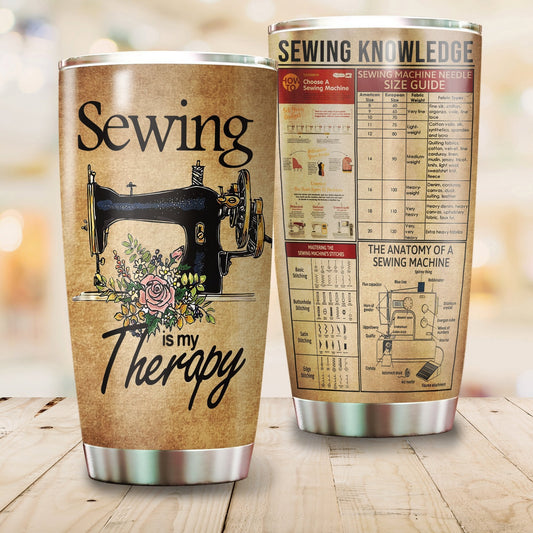 Beautiful Sewing Is My Therapy Tumbler Premium MEI09142007-MEI