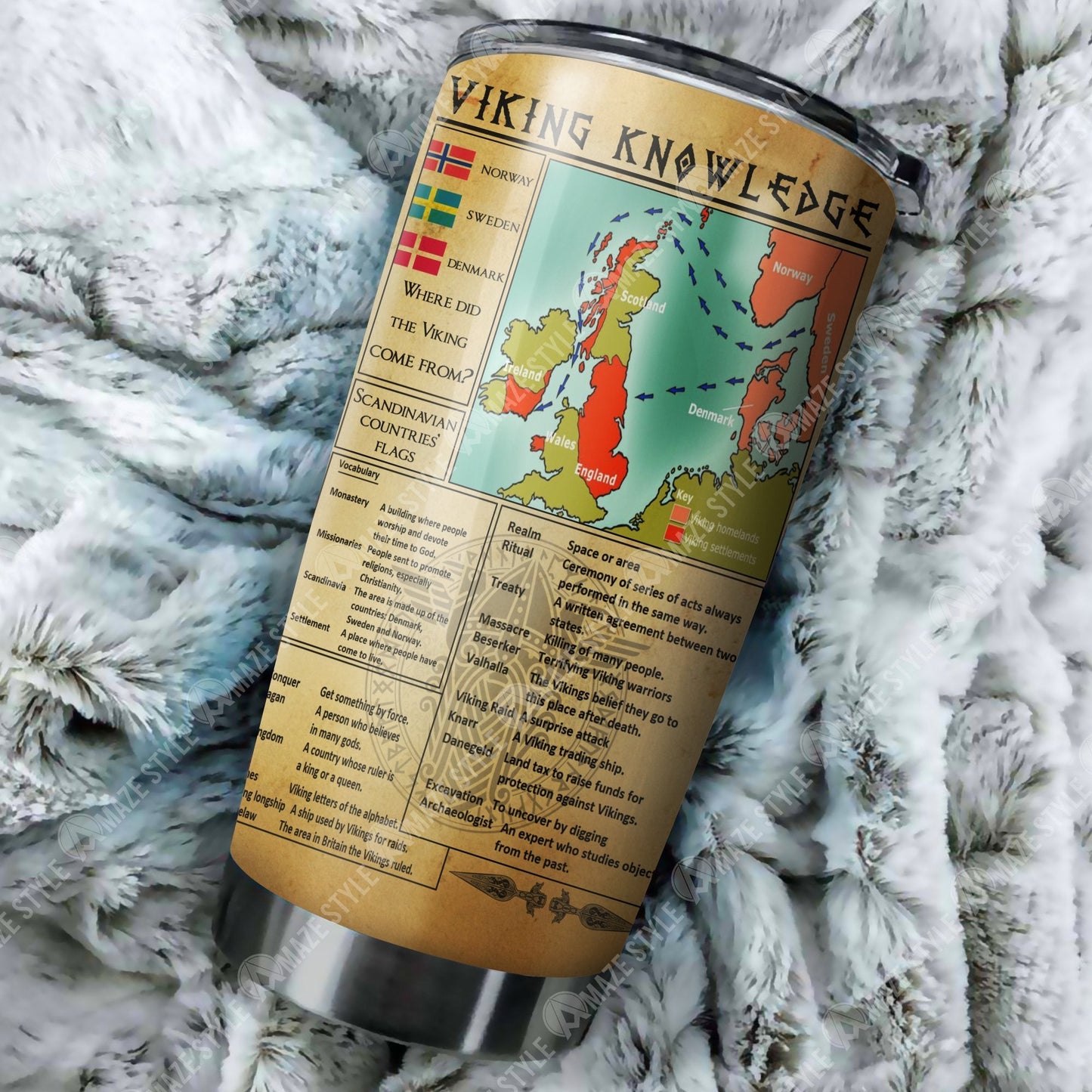 Vikings Knowledge Organiser Tumbler - Amaze Style™-