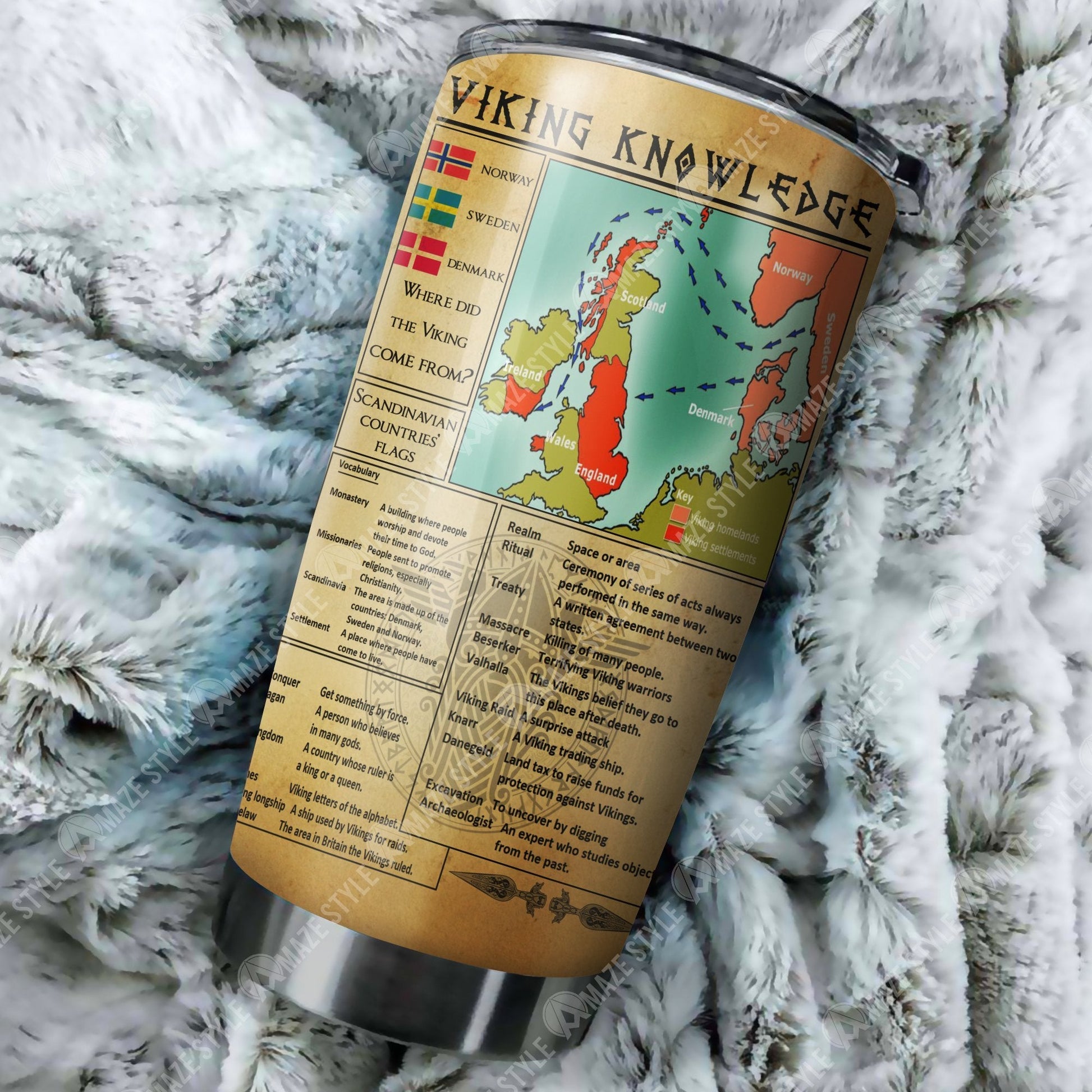 Vikings Knowledge Organiser Tumbler - Amaze Style™-