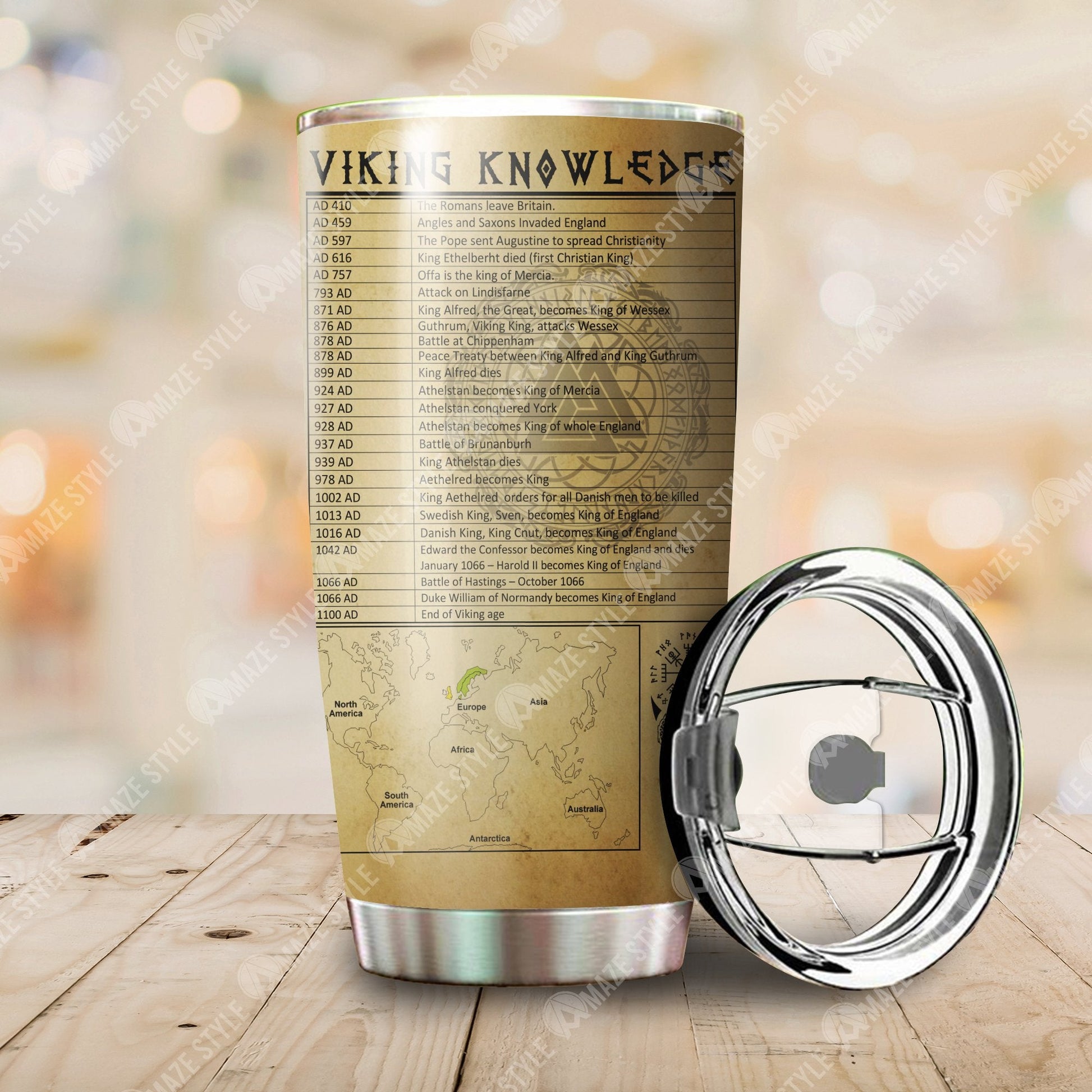 Vikings Knowledge Organiser Tumbler - Amaze Style™-