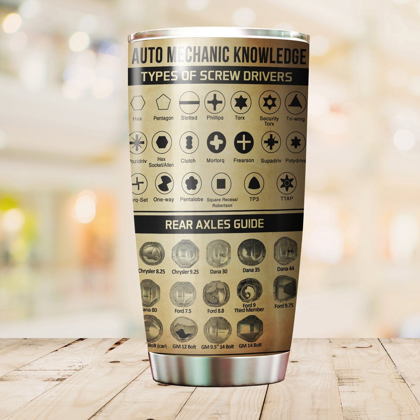 Auto Mechanic Knowledge Tumbler TN