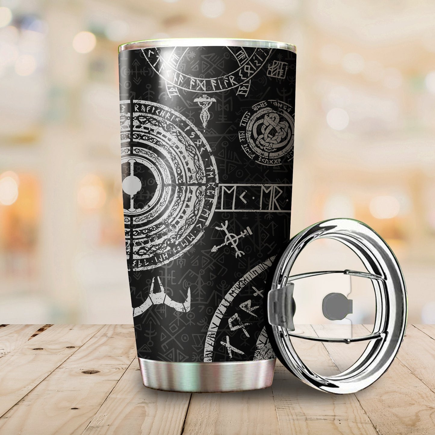 Vikings Tattoo Style Tumbler - Amaze Style™-