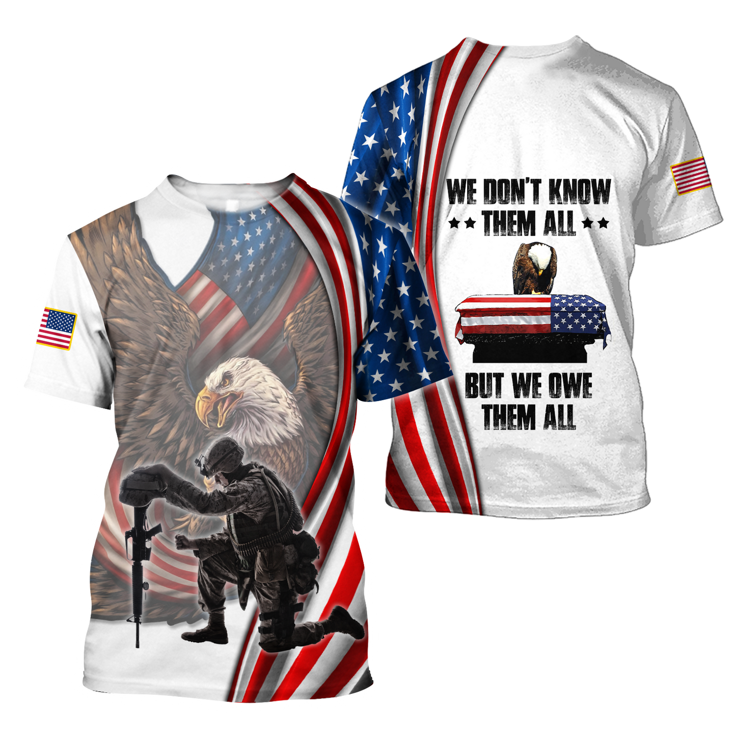 US Veteran 3D All Over Printed Unisex Hoodie