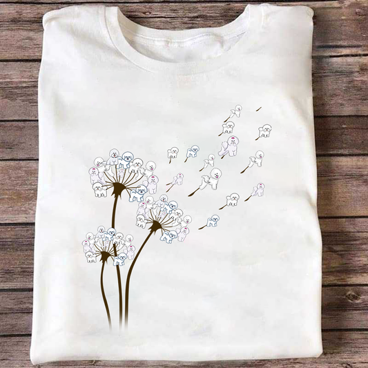 Bichon Dandelion Flower Special Amazing Gift For Dog Lover
