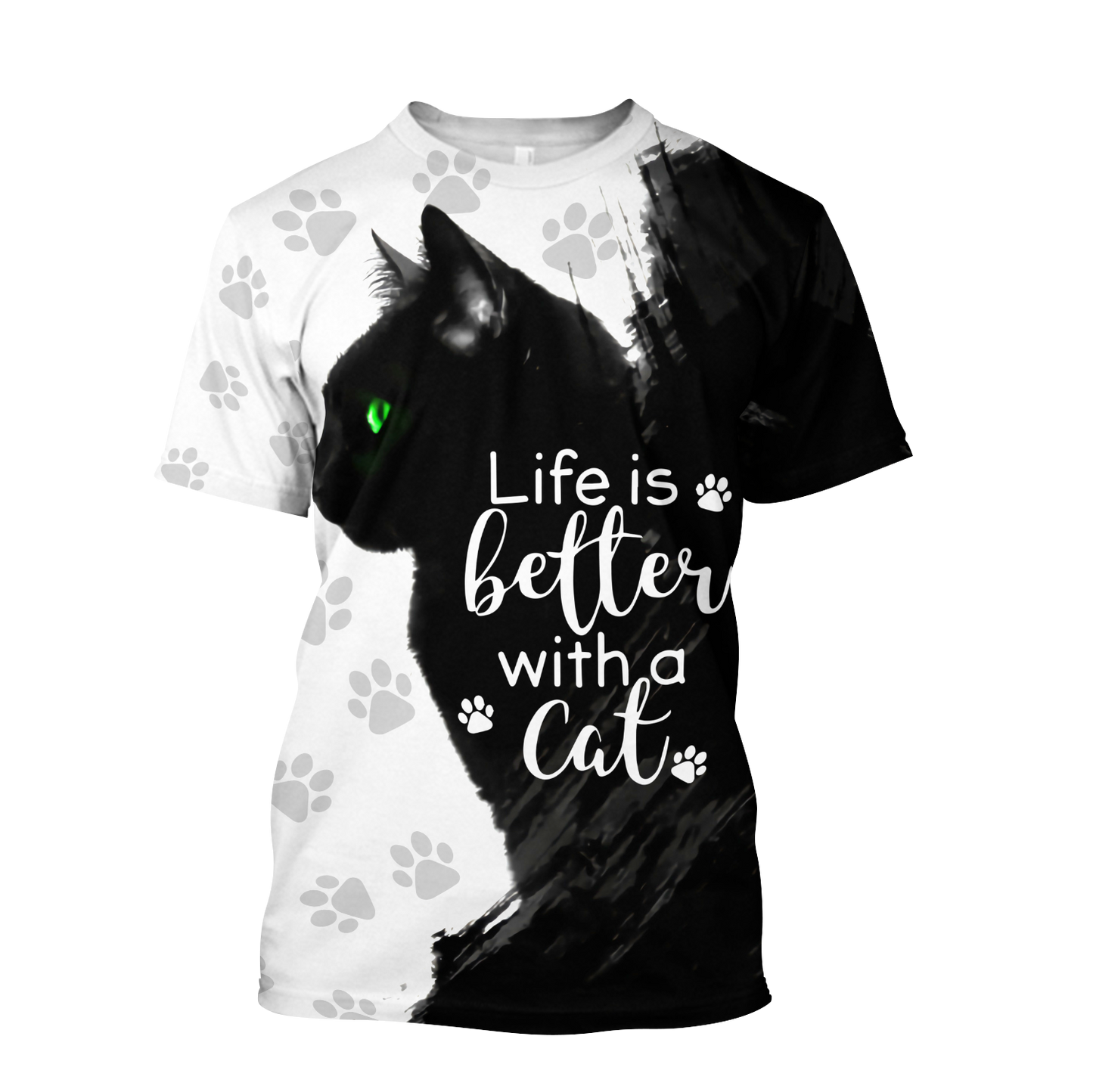 Black Cat 3D All Over Printed Shirts