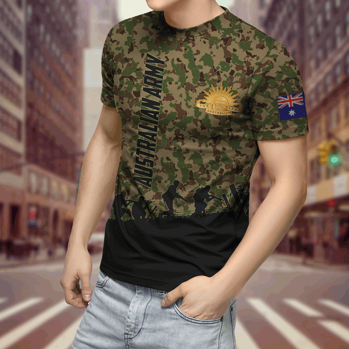 The Australian Army 3D All Over Printed Shirts VP15032101