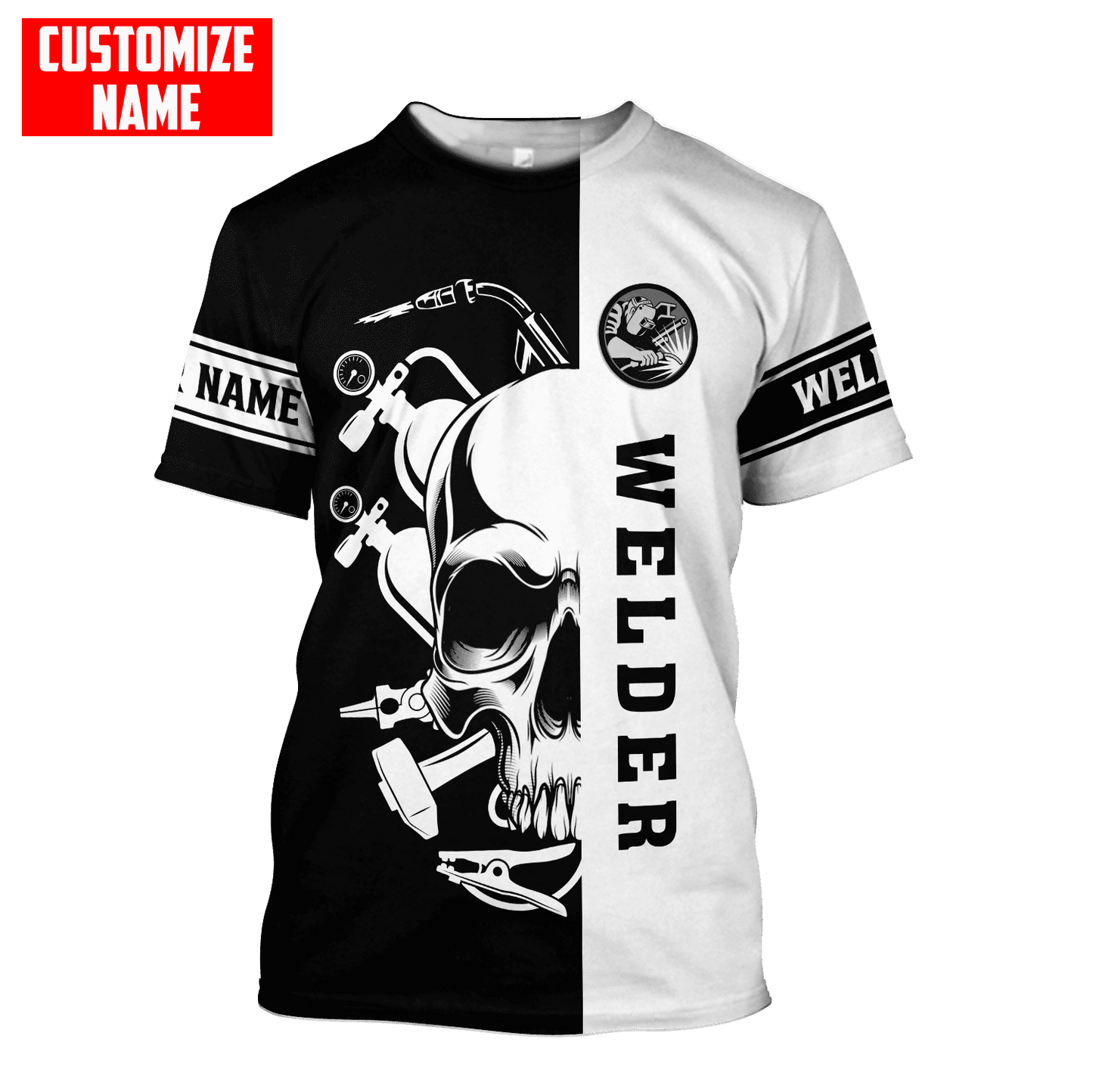 Tmarc Tee Personalized Welder Apparel Skull Welding