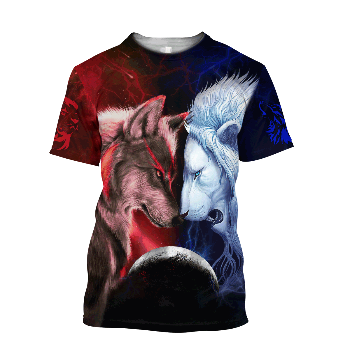 Wolf and Lion 3D All Over Printed Shirts For Men and Women