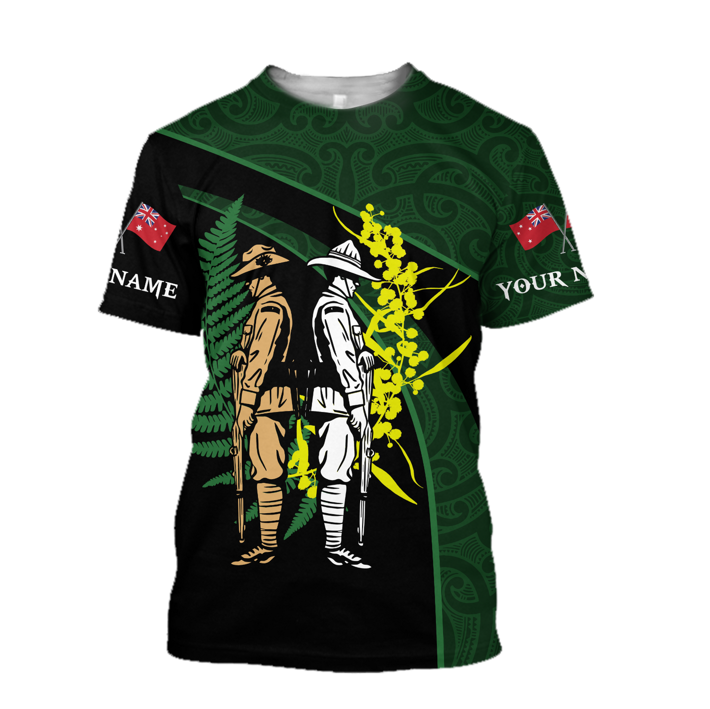 Tmarc Tee Anzac day custom name the ode Australia and Kiwi 3D print shirt