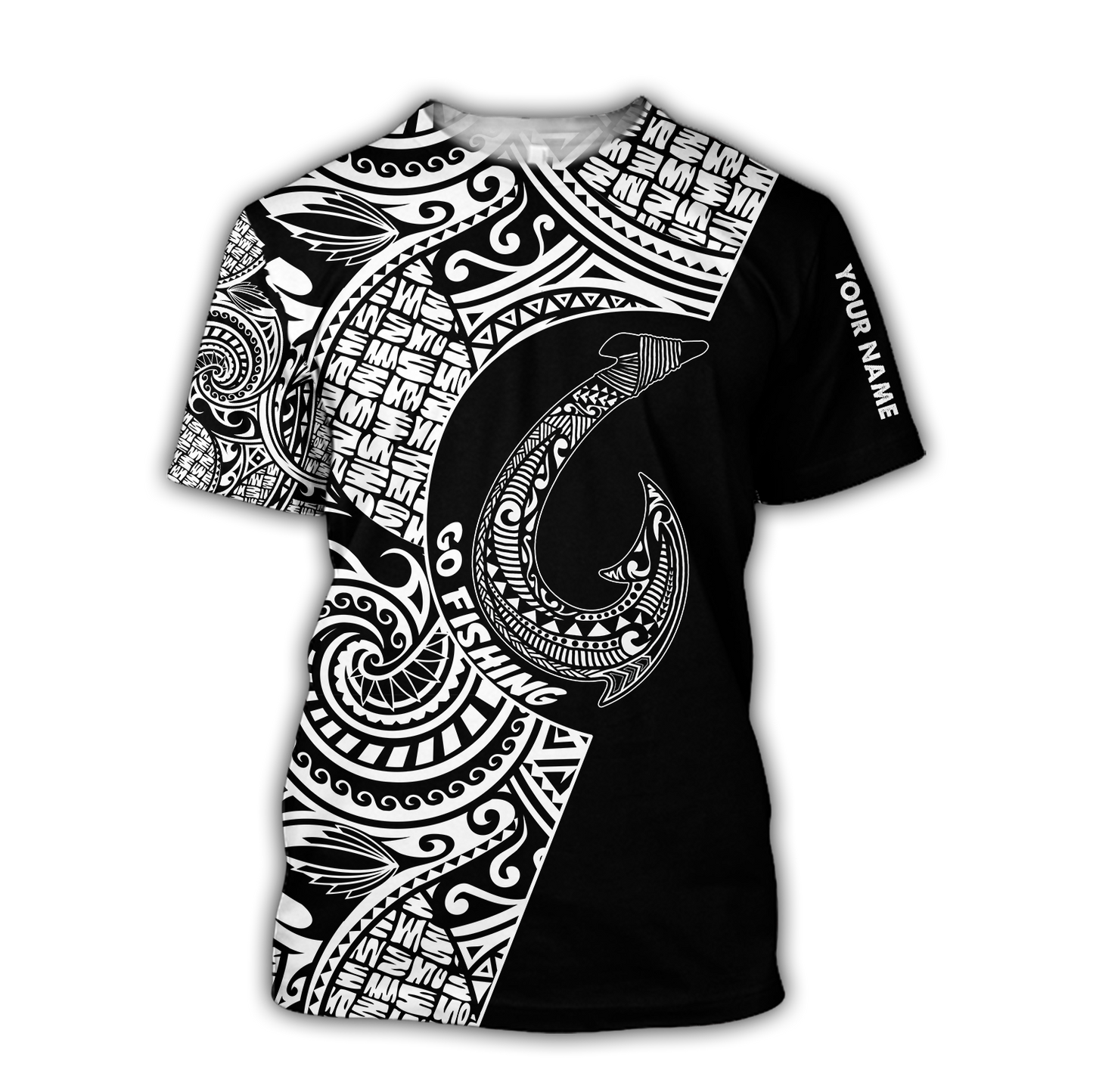 Amazing Polynesian Go Fishing Personalized Unisex Deluxe Hoodie ML