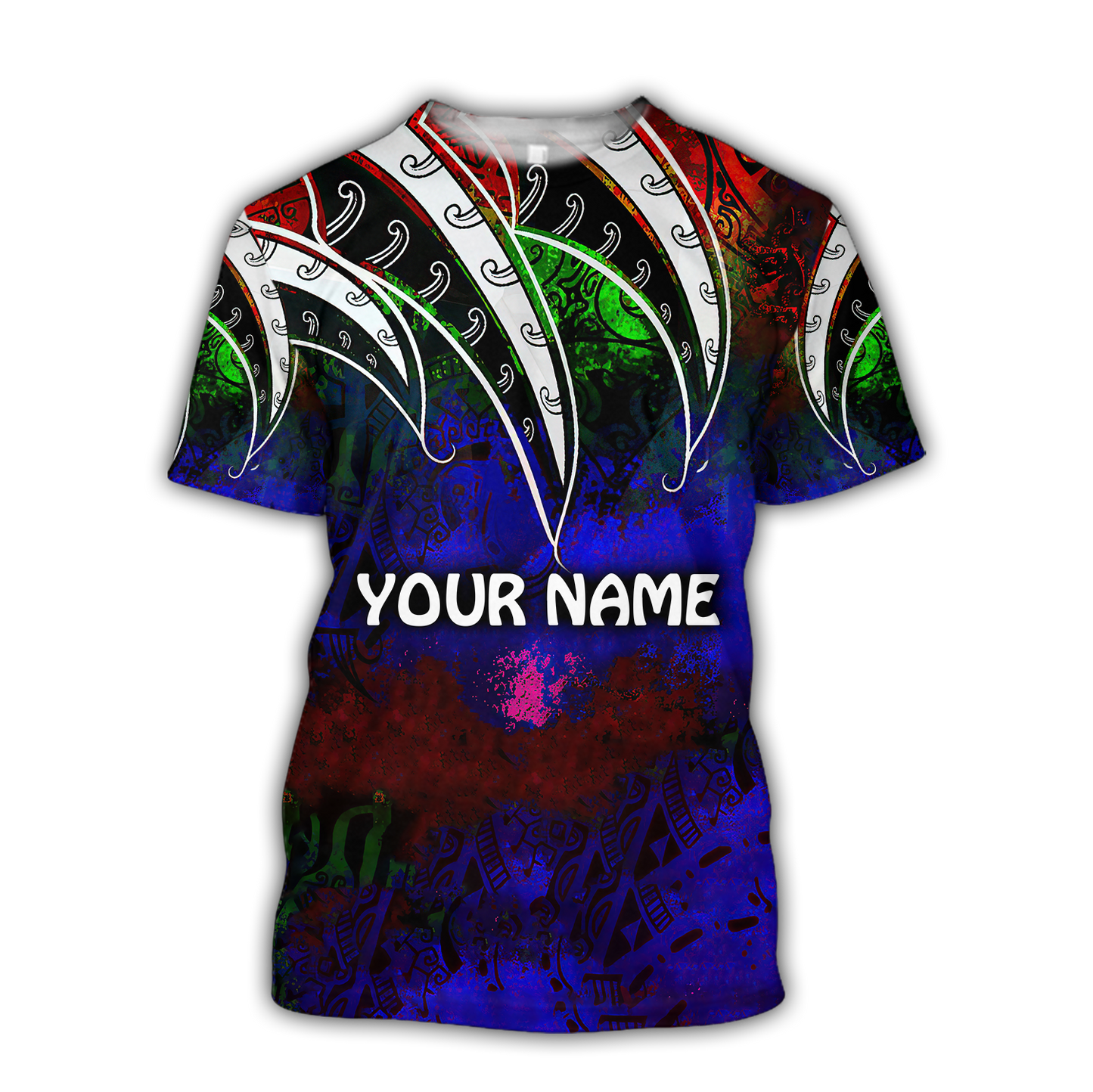 Amazing Polynesian Tattoo And Color Personalized Unisex Deluxe Hoodie ML