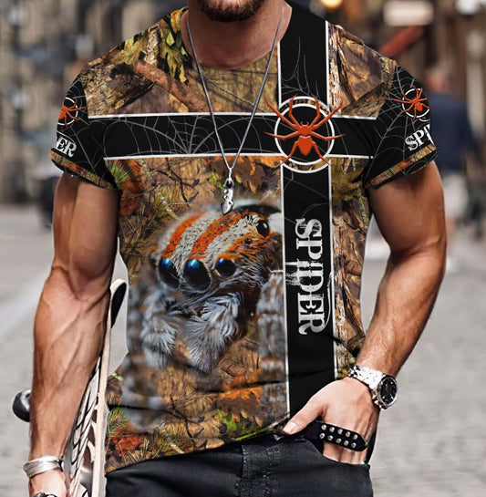 Spider Tarantula Camou 3D All Over Printed Premium Unisex Hoodie ML