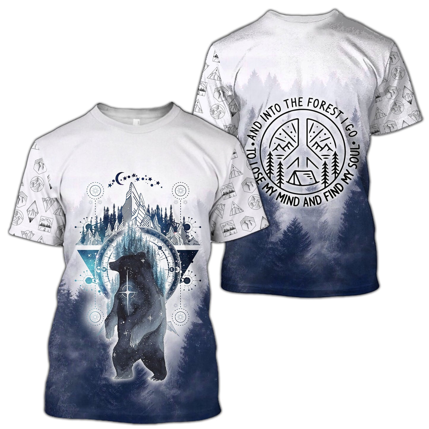 Camping 3D All Over Printed Unisex Shirts Winter Camping