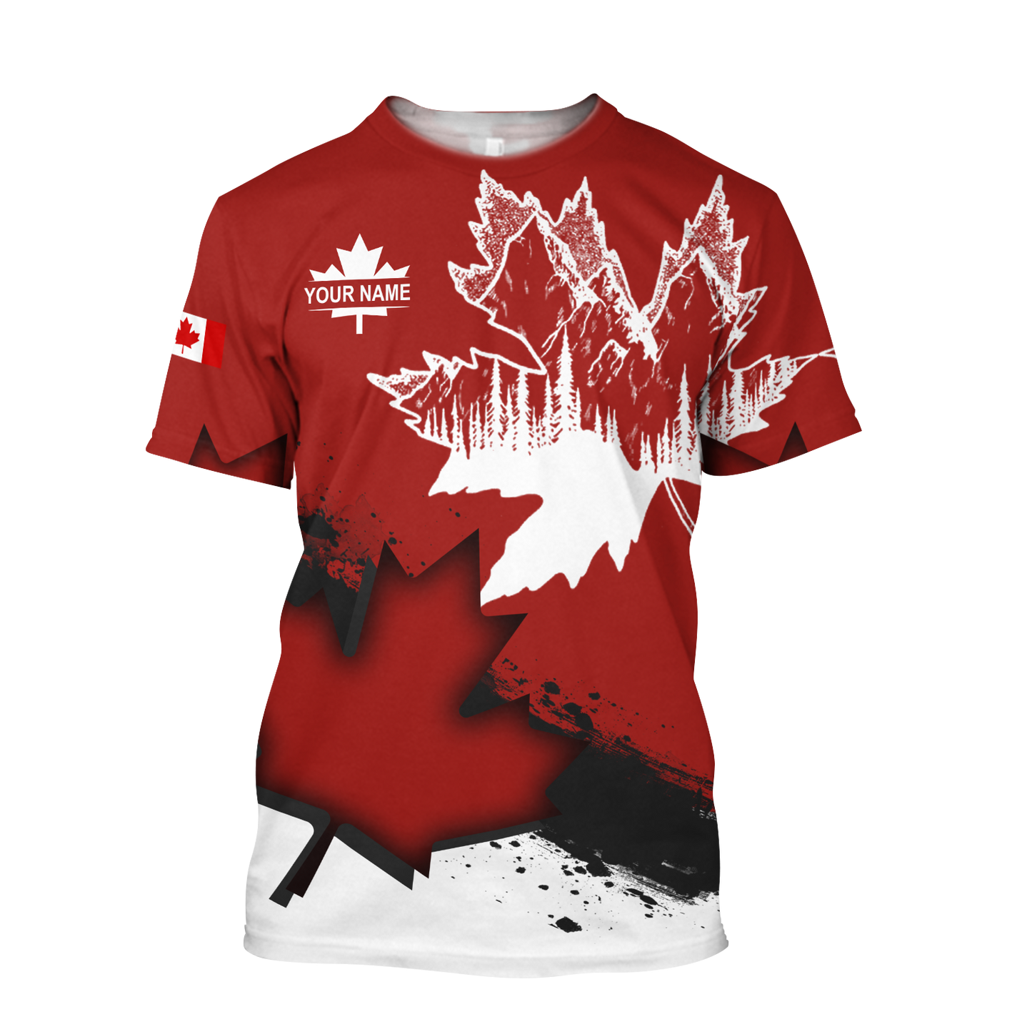 Canada Day No30 Personalized Name Pullover Premium Unisex Hoodie