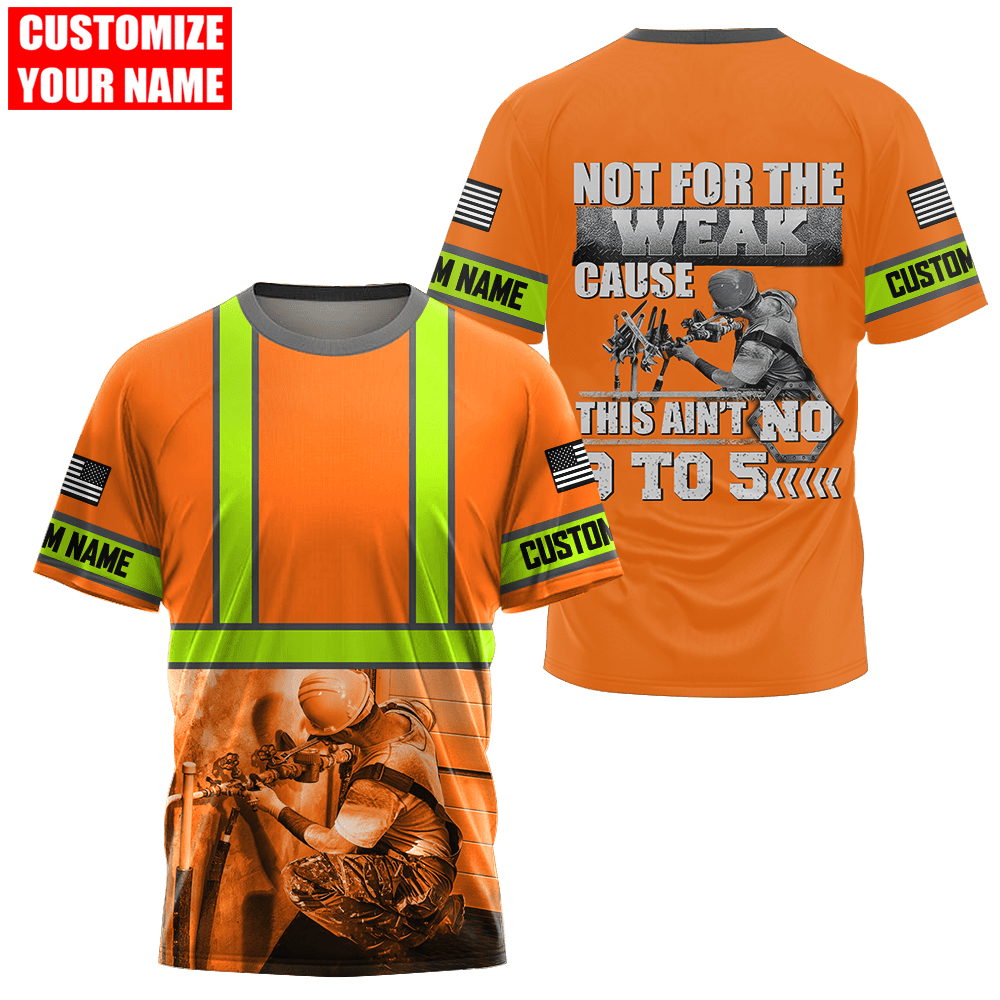 Tmarc Tee Personalized Plumber Safety Apparel