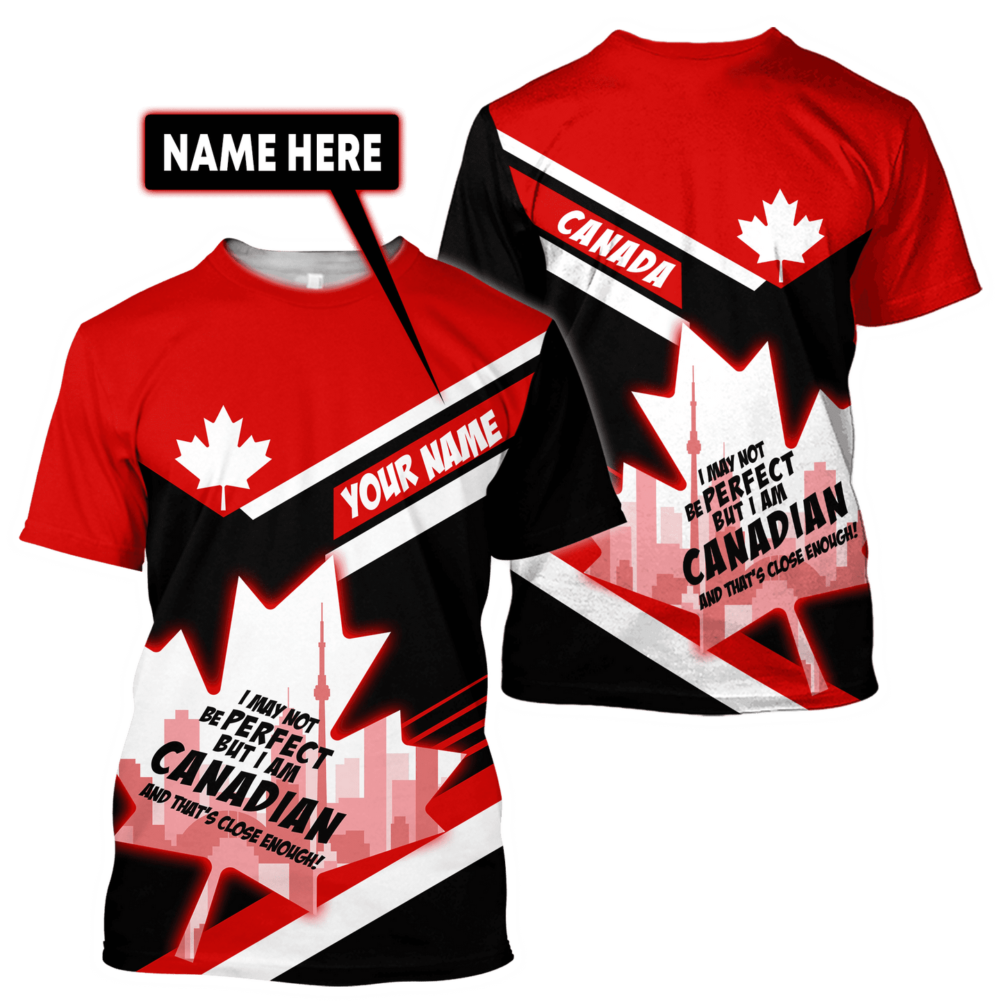 Canada Day No29 Personalized Name Pullover Premium Unisex Hoodie
