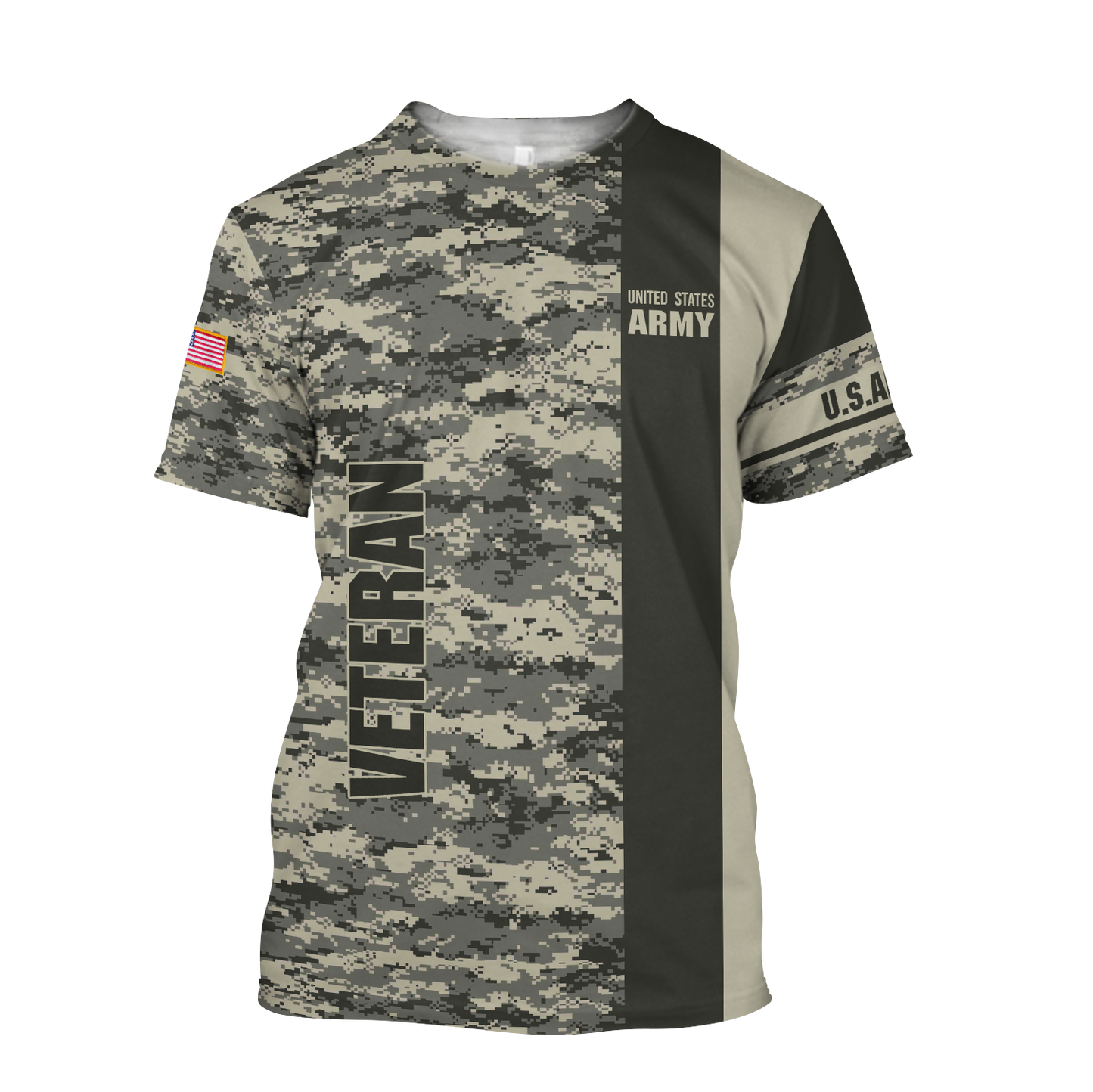 US Army Veteran Personalized name 3D All Over Printed Unisex Shirts