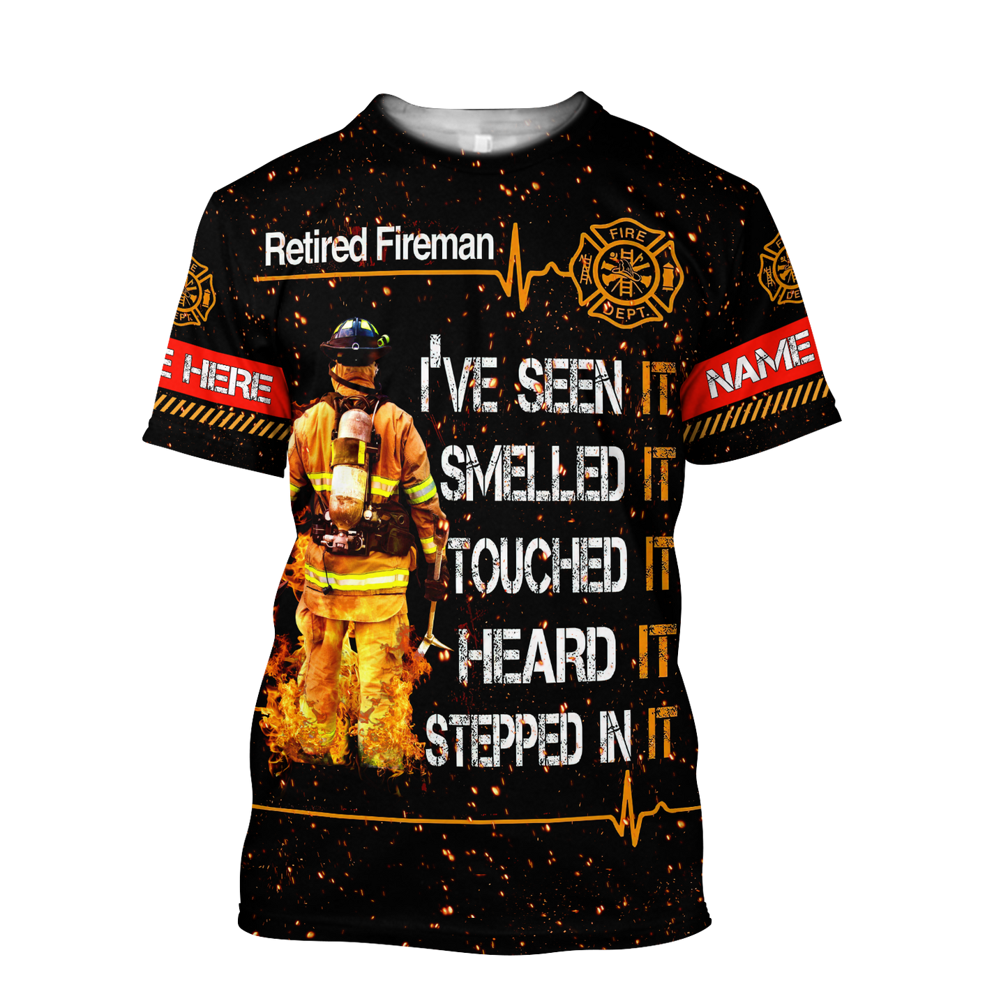 Customize Name Retired Firefighter Hoodie For Men And Women TNA19032102