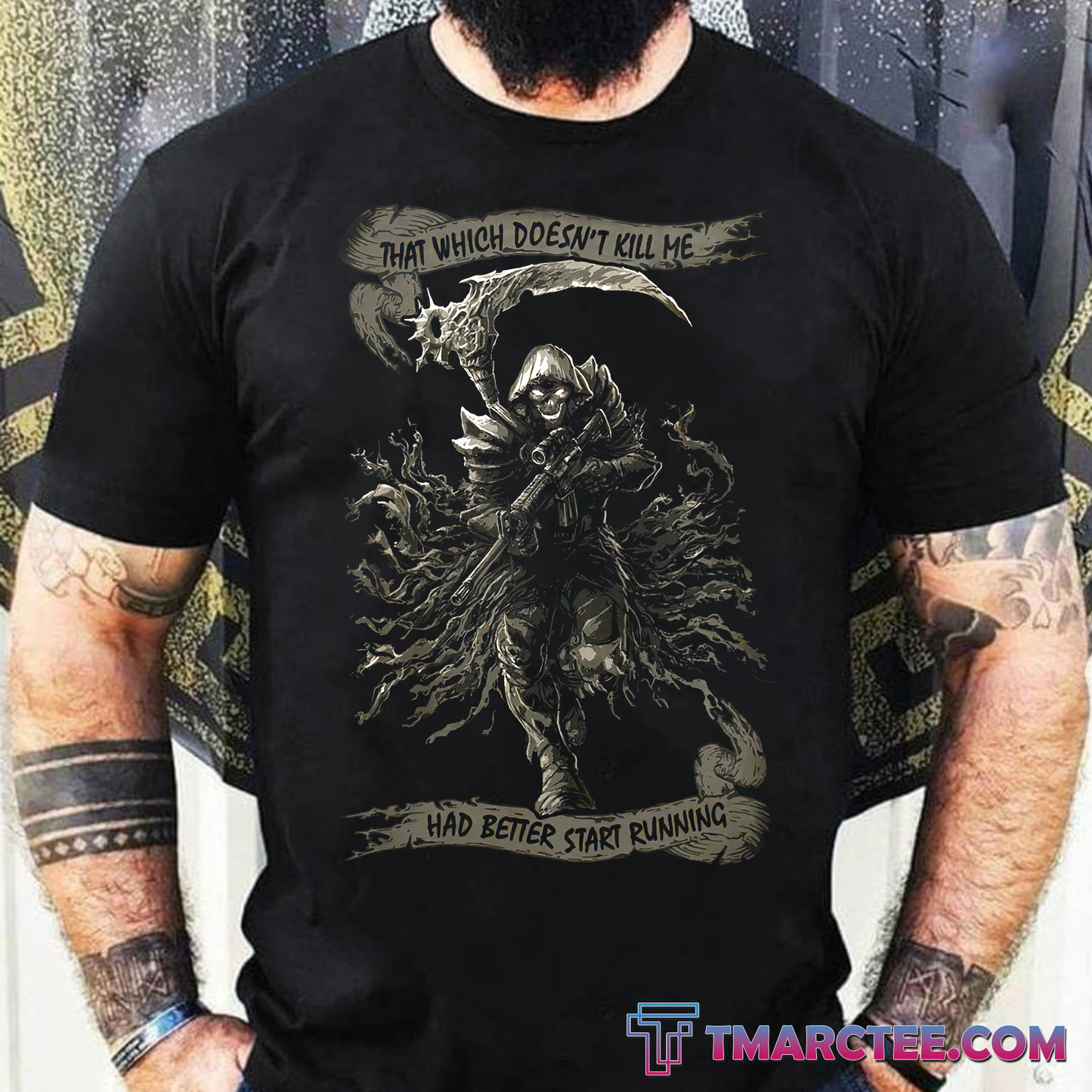 That Which Doesn't Kill Me, Had Better Start Running Veteran T-Shirt