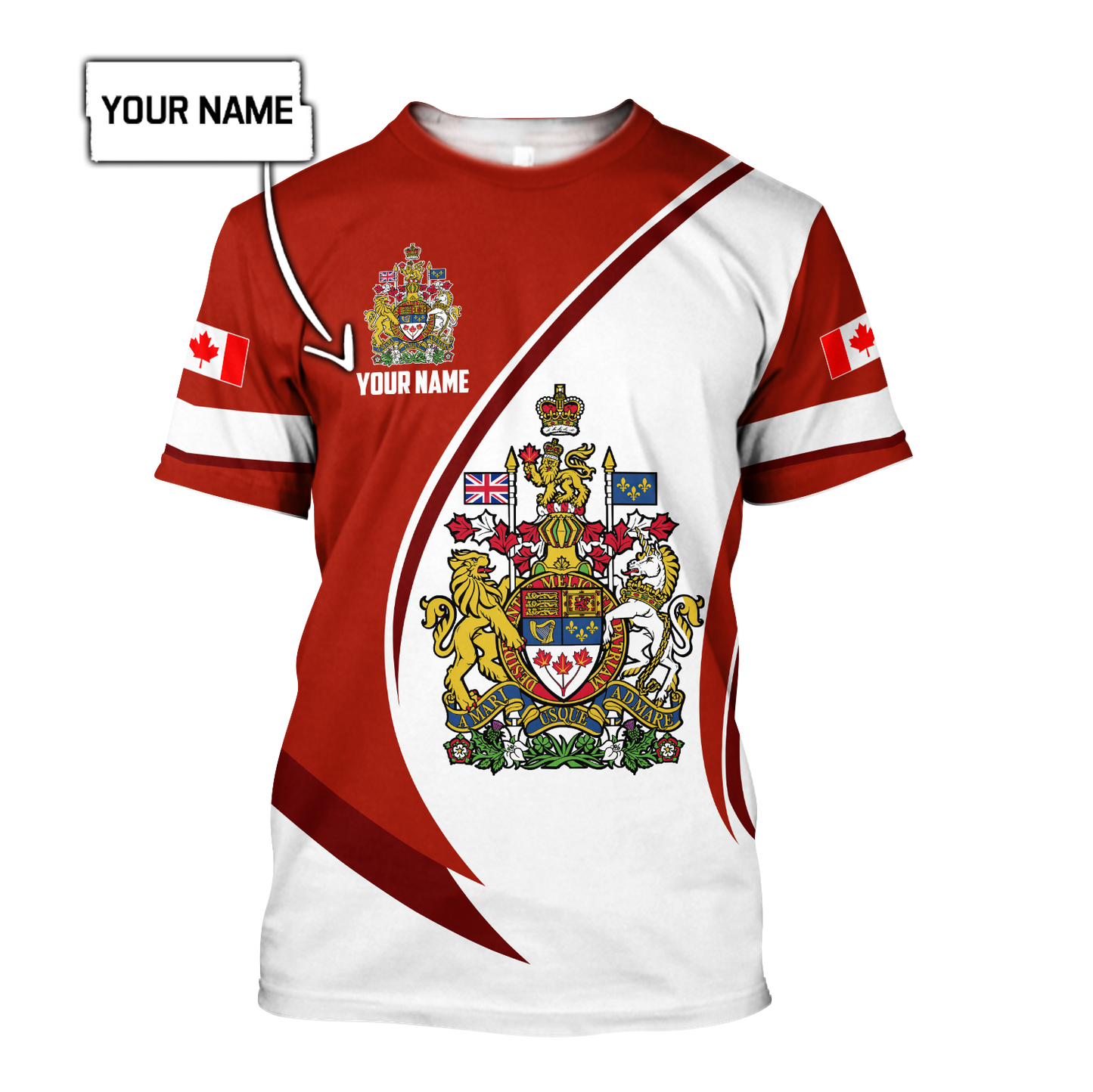 Canada Day No31 Personalized Coast Of Arm Pullover Premium Unisex Hoodie
