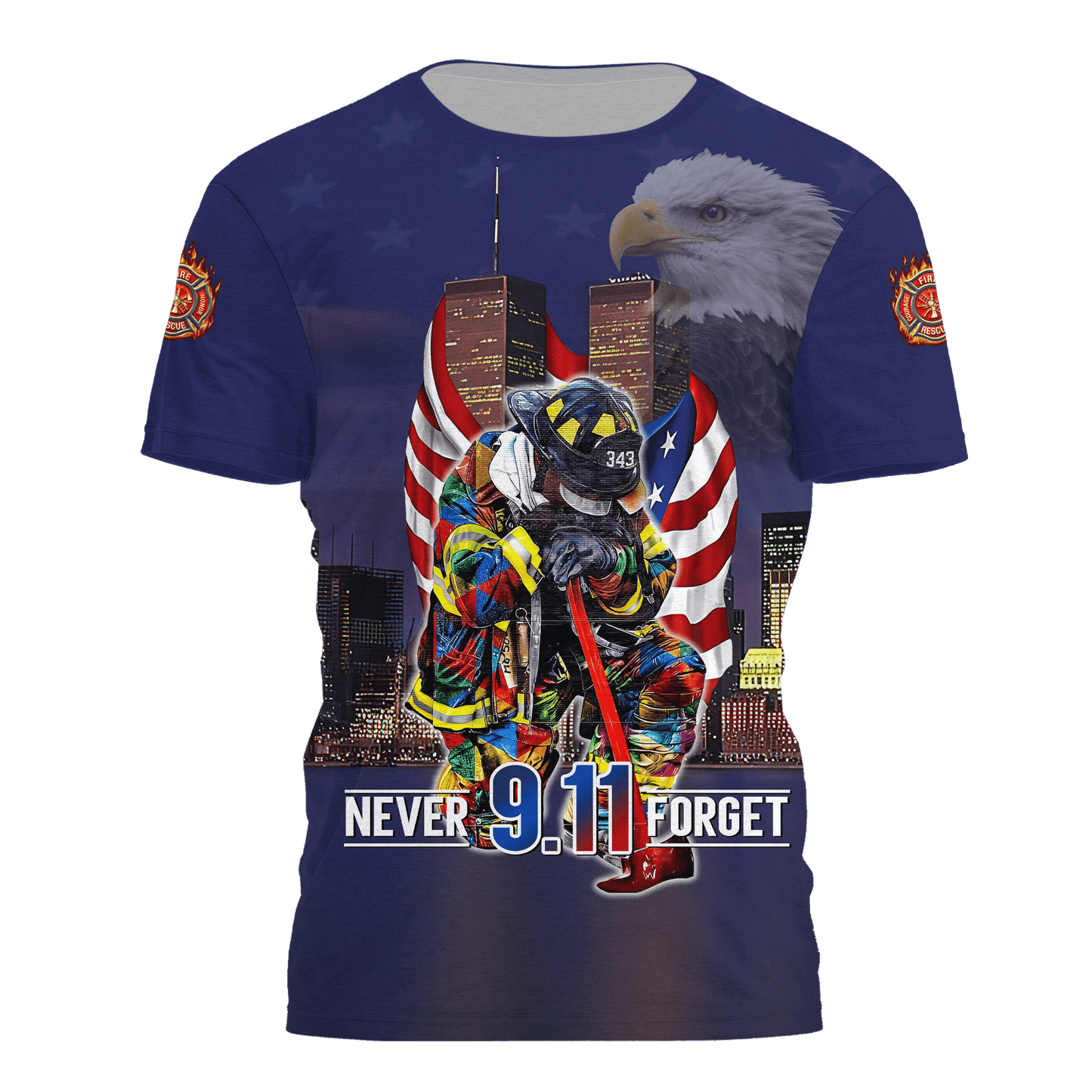 Firefigher Combo T-Shirt And Board Short