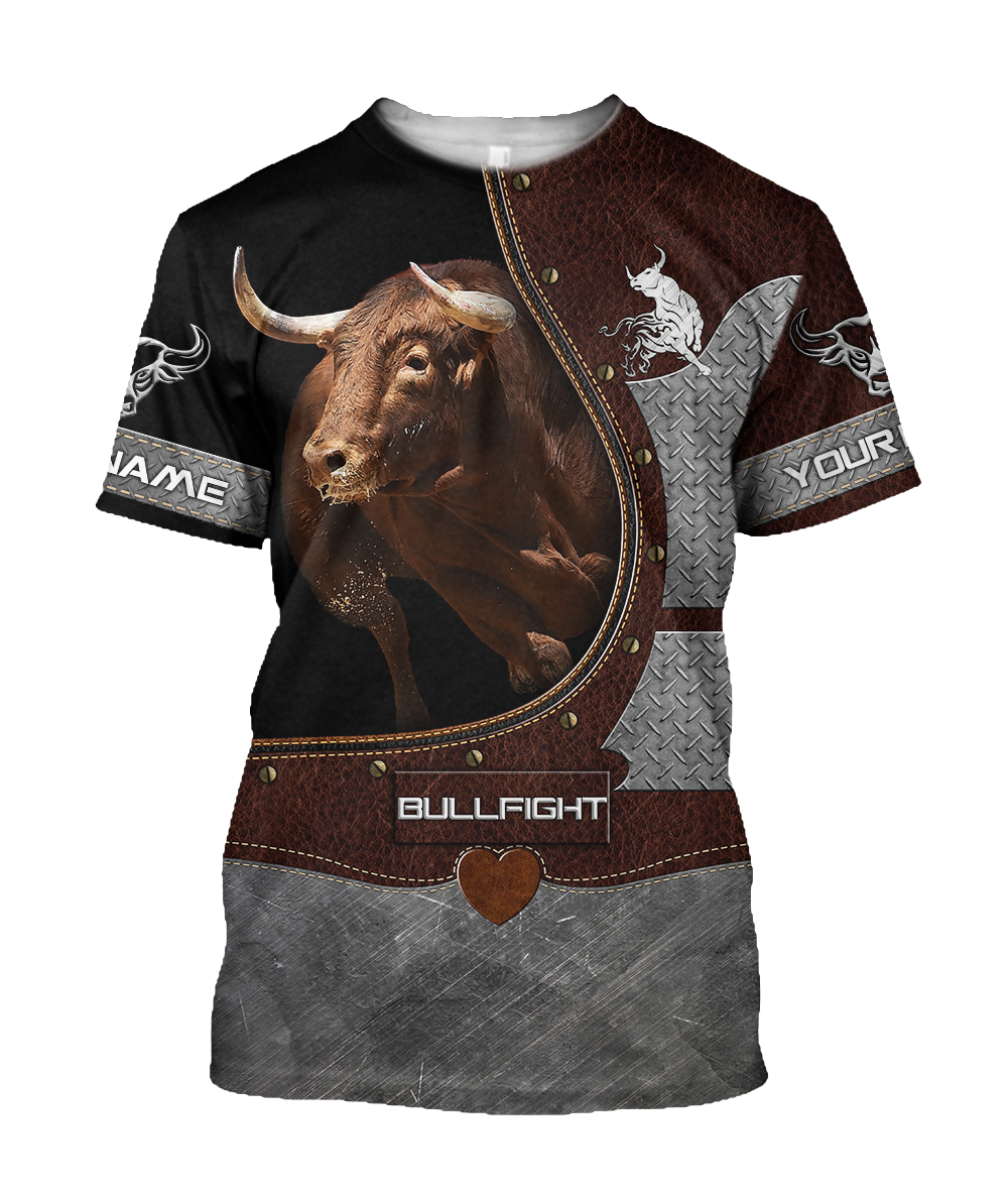 Bullfight Persionalized Your Name 3D All Over Printed Shirts JJ24052102 KT