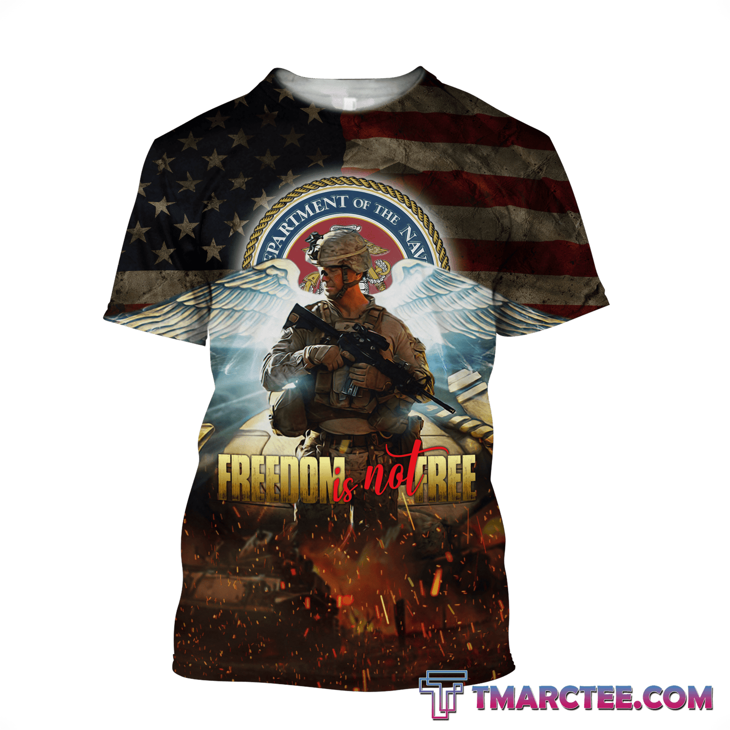 Veteran Freedom is not Free 3D All Over Printed Unisex Shirts