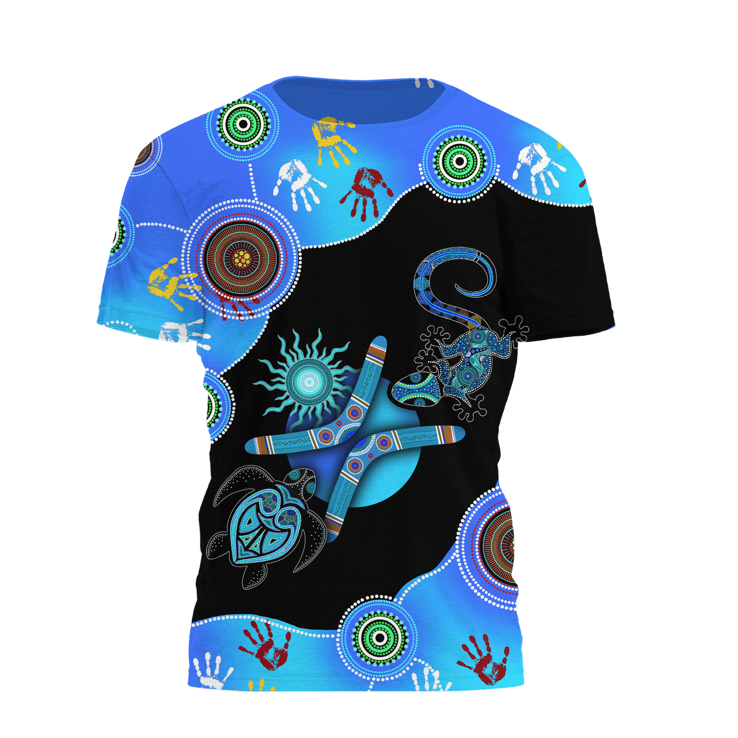 Aboriginal Naidoc Week 2021 Blue Combo T-Shirt Short