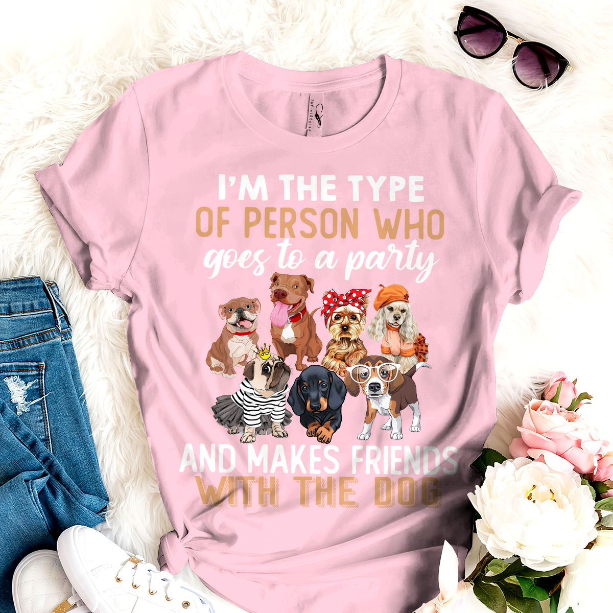 Dog T-shirt Make Friends With The Dogs TH