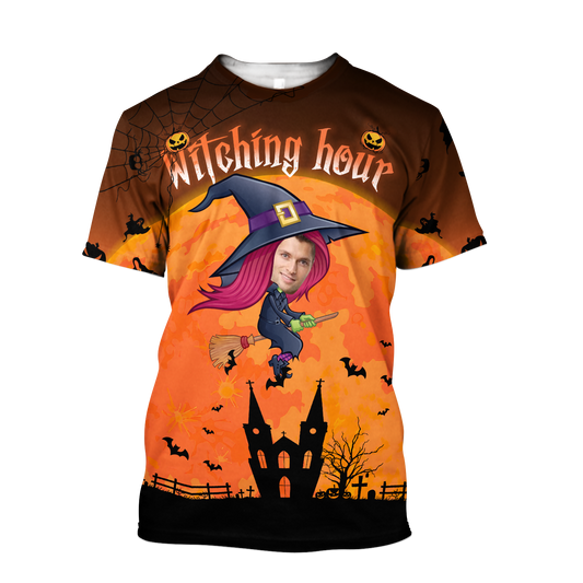 Witching Hour Personalized 3D All Over Print Shirt, Best Gift For Halloween Occasion