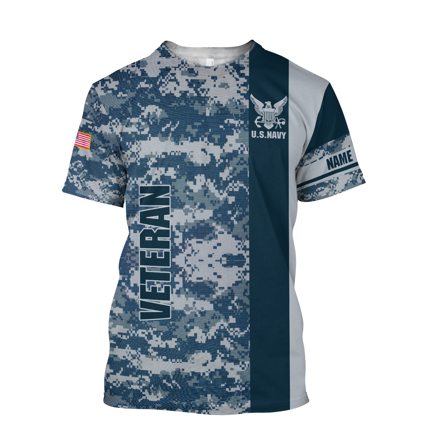 US Army Veteran Personalized name 3D All Over Printed Unisex Shirts