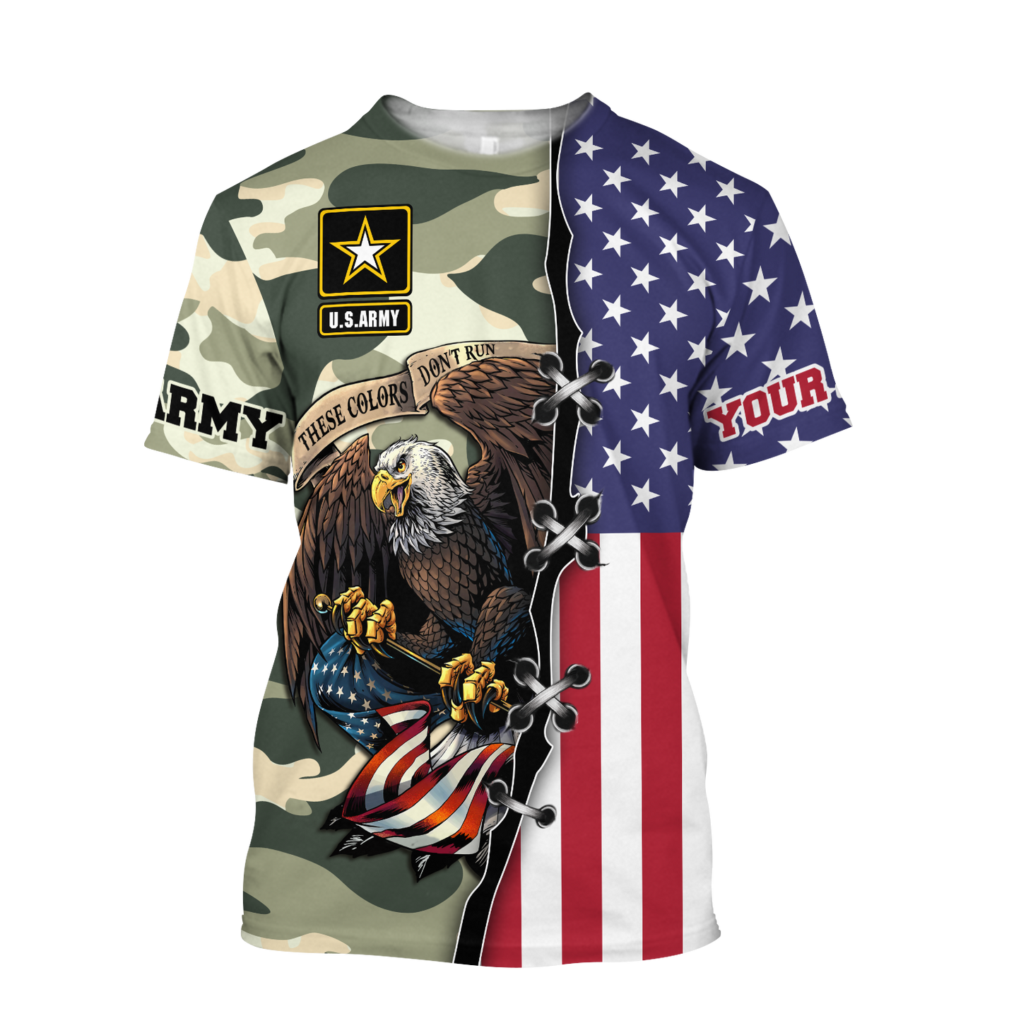 US Veteran Personalized name 3D All Over Printed Unisex Hoodie