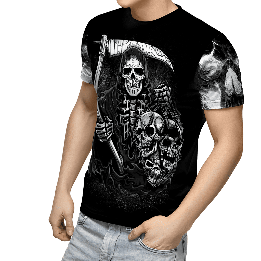 Tmarc Tee Skull 3D All Over Printed Unisex Shirts