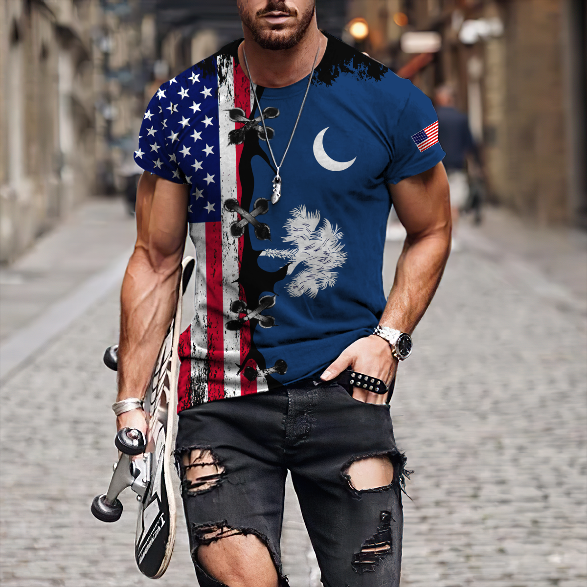 American Honduras 3D All Over Unisex Hoodie