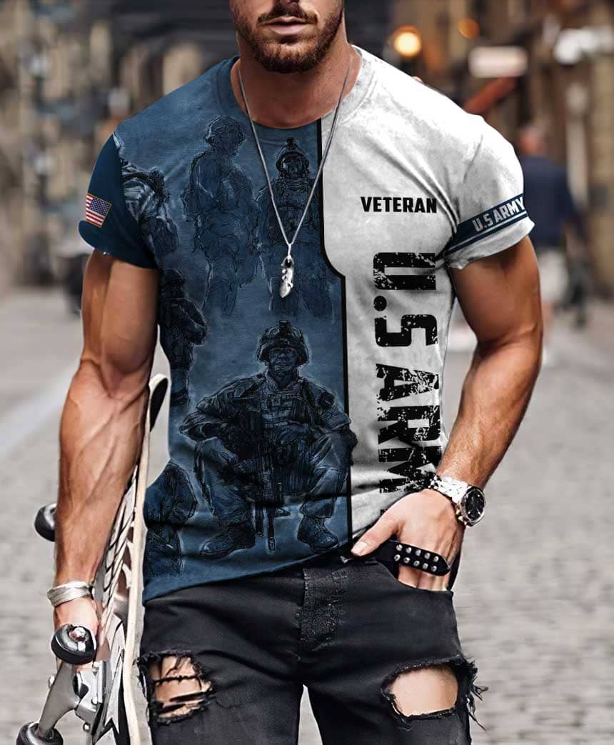 US Veteran 3D All Over Printed Unisex Hoodie