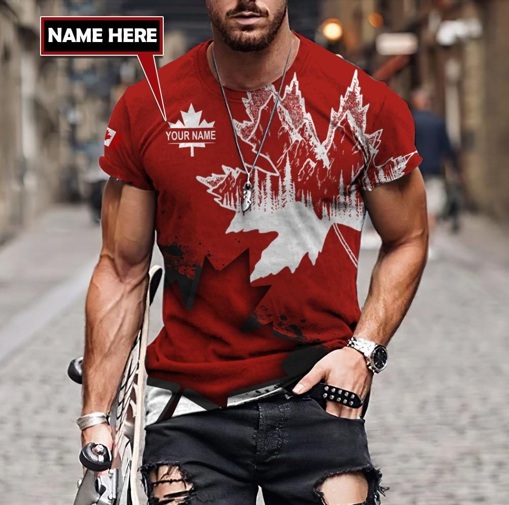 Canada Day No30 Personalized Name Pullover Premium Unisex Hoodie