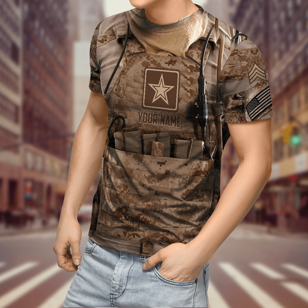 US Army Veteran Camo 3D All Over Printed