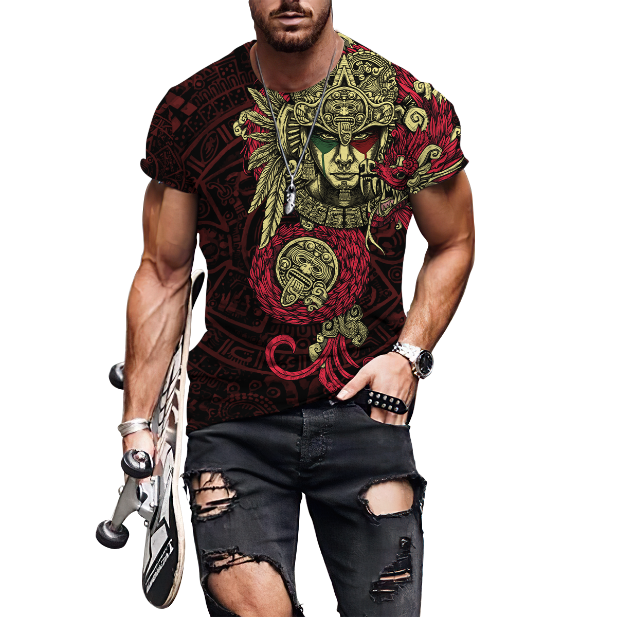 Aztec Mexican 3D All Over Printed Unisex Shirts DQB13072101