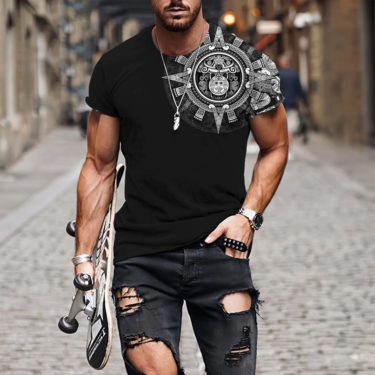 Aztec Mexican 3D All Over Printed Unisex Shirts DQB09072101