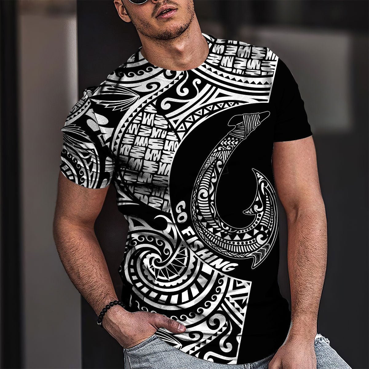 Amazing Polynesian Go Fishing Personalized Unisex Deluxe Hoodie ML