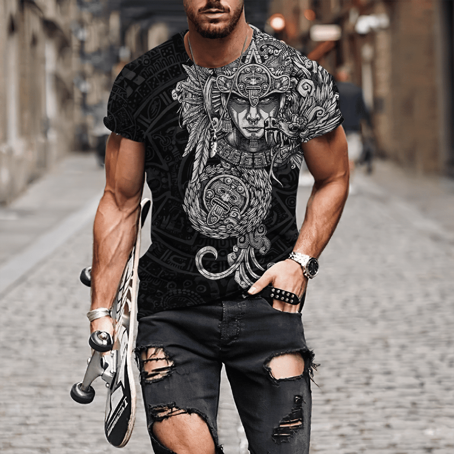 Aztec Mexican 3D All Over Printed Unisex Shirts DQB12072102