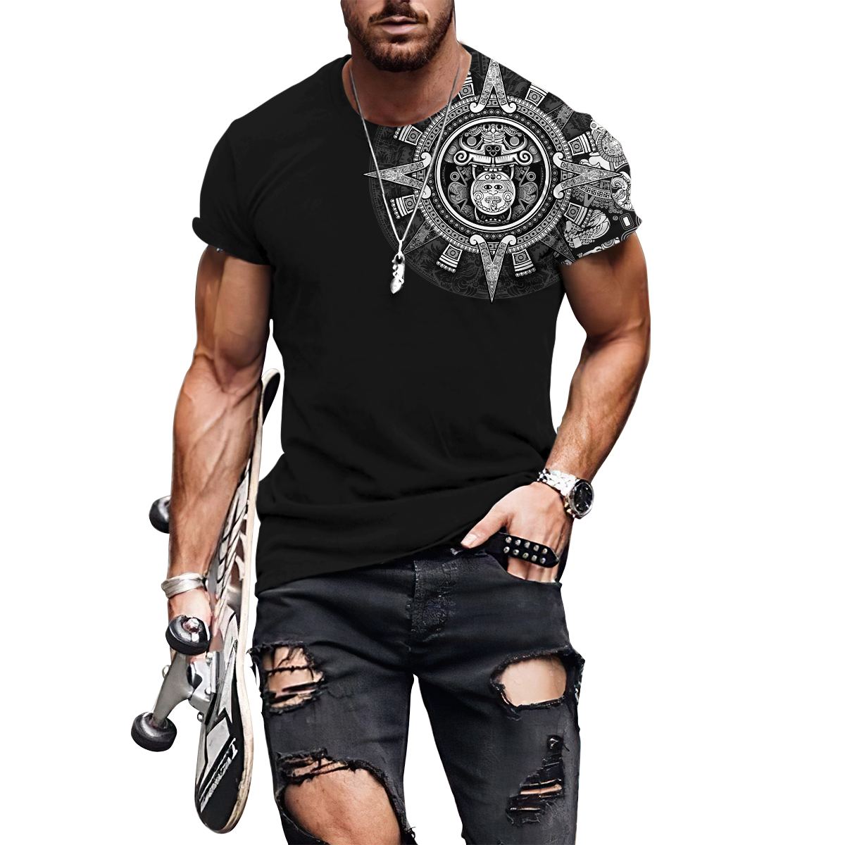 Aztec Mexican 3D All Over Printed Unisex Shirts DQB09072101