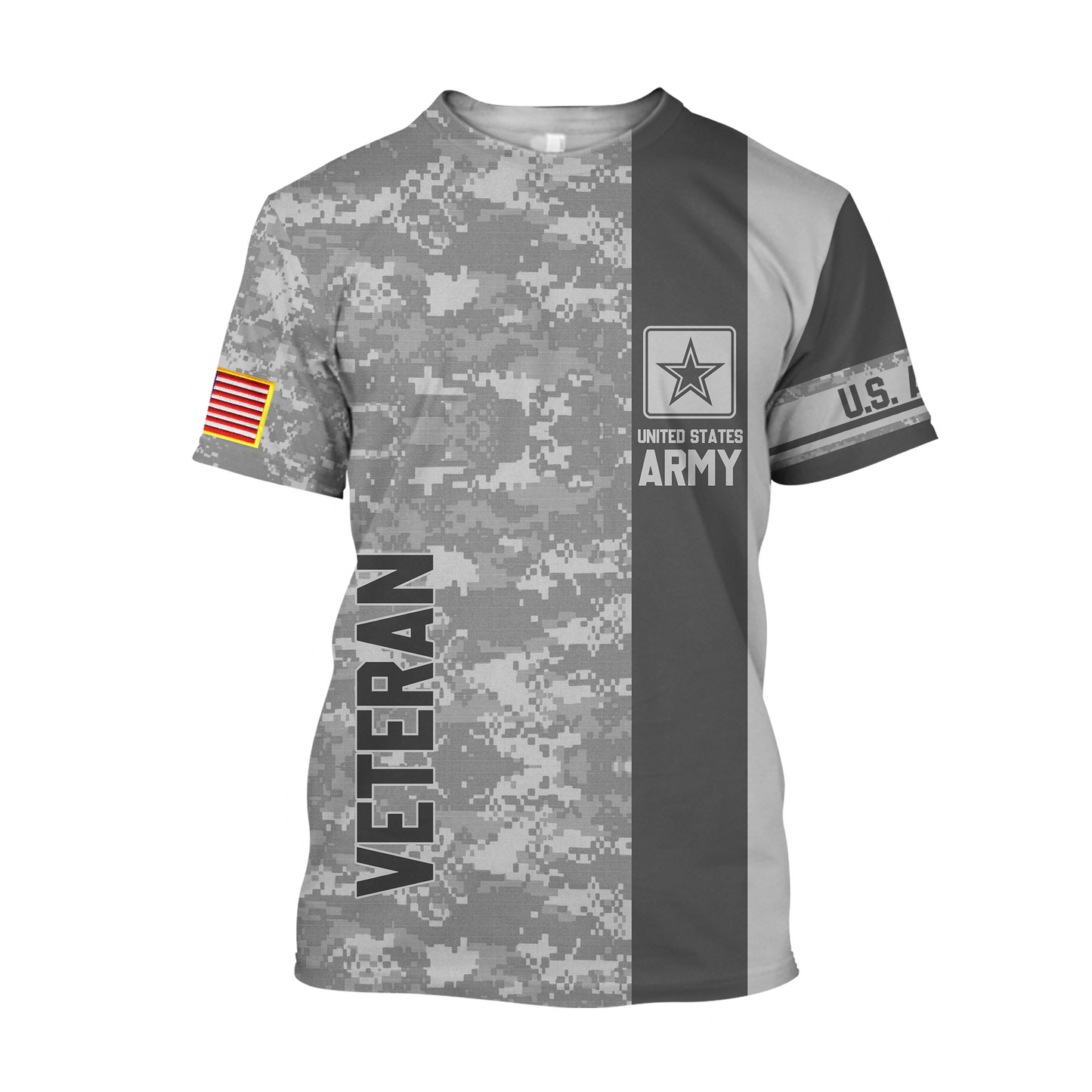 Premium Unique US Army Veteran Polo All Over Printed